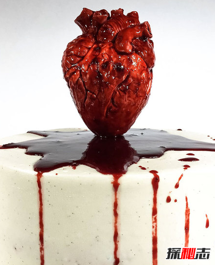 世界上最恐怖的蛋糕,血淋淋的心脏你敢吃吗
