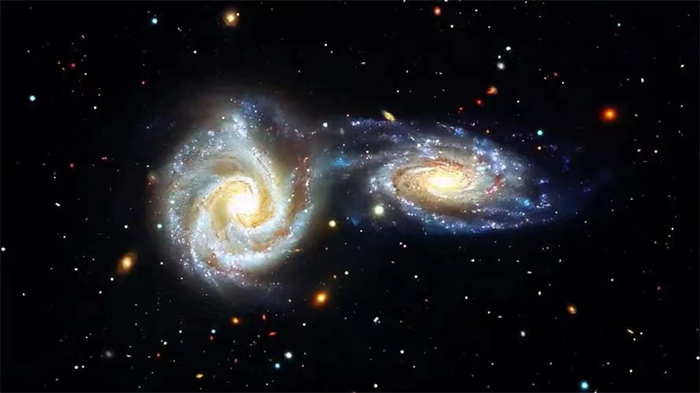 银河系和仙女座星系碰撞 人类能存在么？星系碰撞