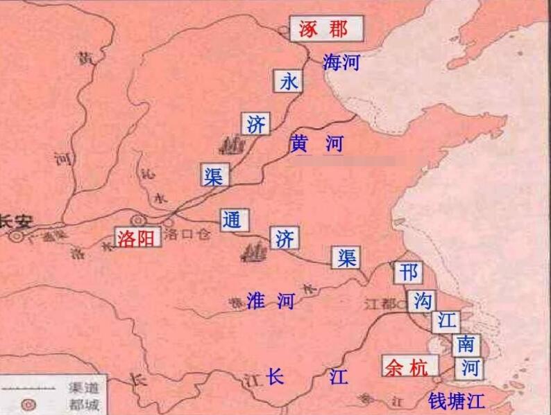 京杭大运河途径地图