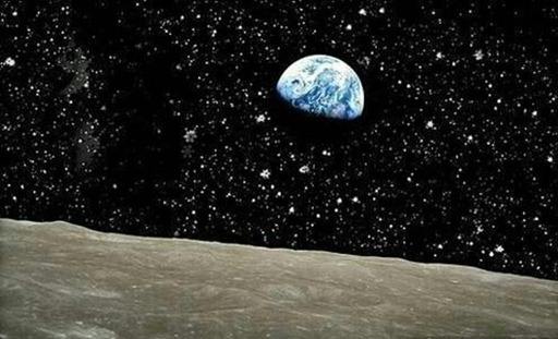 从月亮上看地球好恐怖