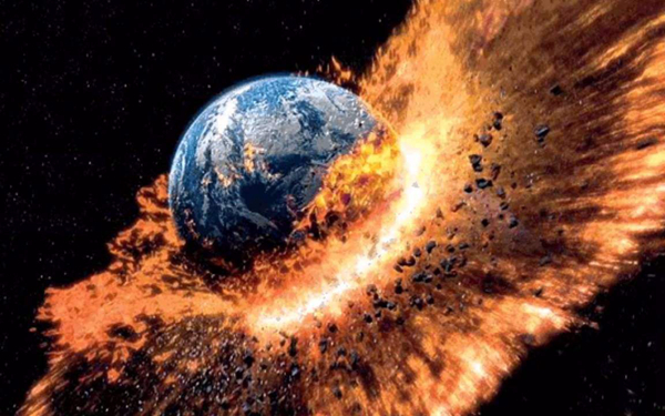 2880年的地球即将毁灭小行星即将撞击地球毁灭世界