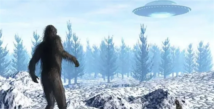 大脚怪是智慧外星人吗？目击者看见雪人从球状不明飞行物中出来？