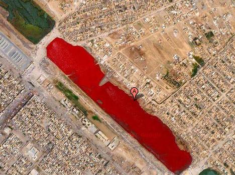 谷歌地图发现伊拉克血湖 揭秘伊拉克血湖是怎么形成