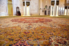 世界上最大的地毯 38吨羊毛和棉纱编织而成 (5600多平方米)