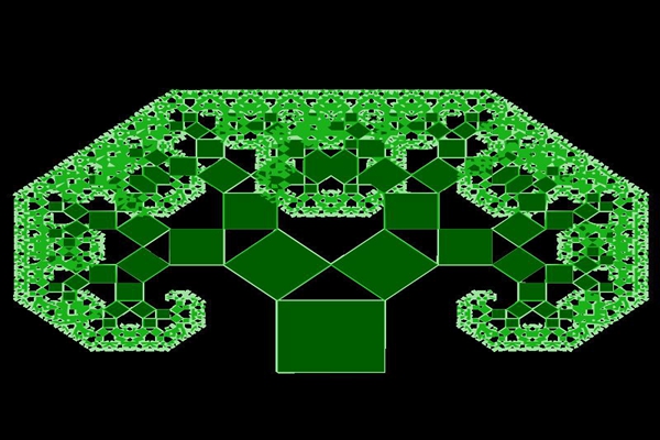 最有趣数学:毕达哥拉斯树,勾股定理画出的