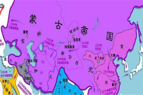 蒙古帝国最大面积图片