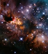 哈勃望远镜捕捉到遥远宇宙漂流的“对虾星云”（IC 4628）
