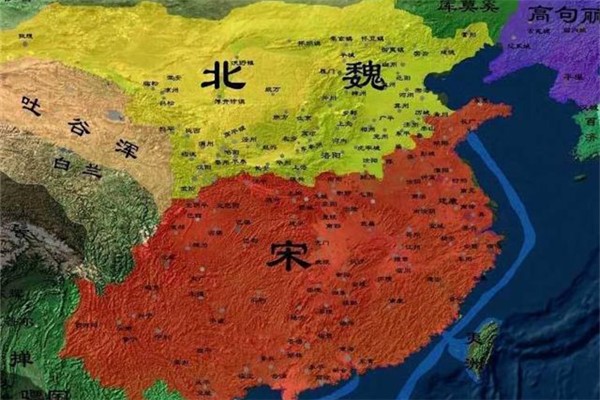 北魏全盛时期的版图图片