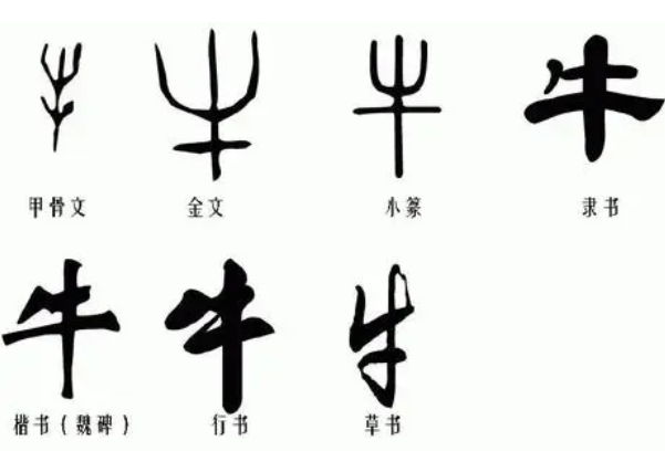 中国书法史简图图片