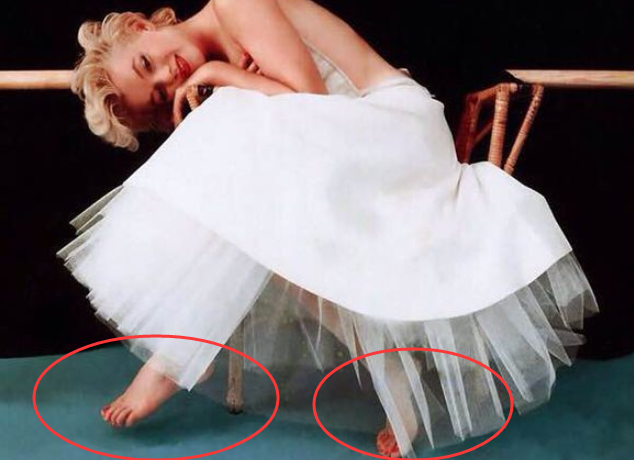 玛丽莲梦露的脚趾头图片
