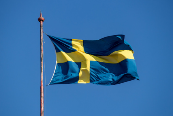 瑞典国旗涂色图片